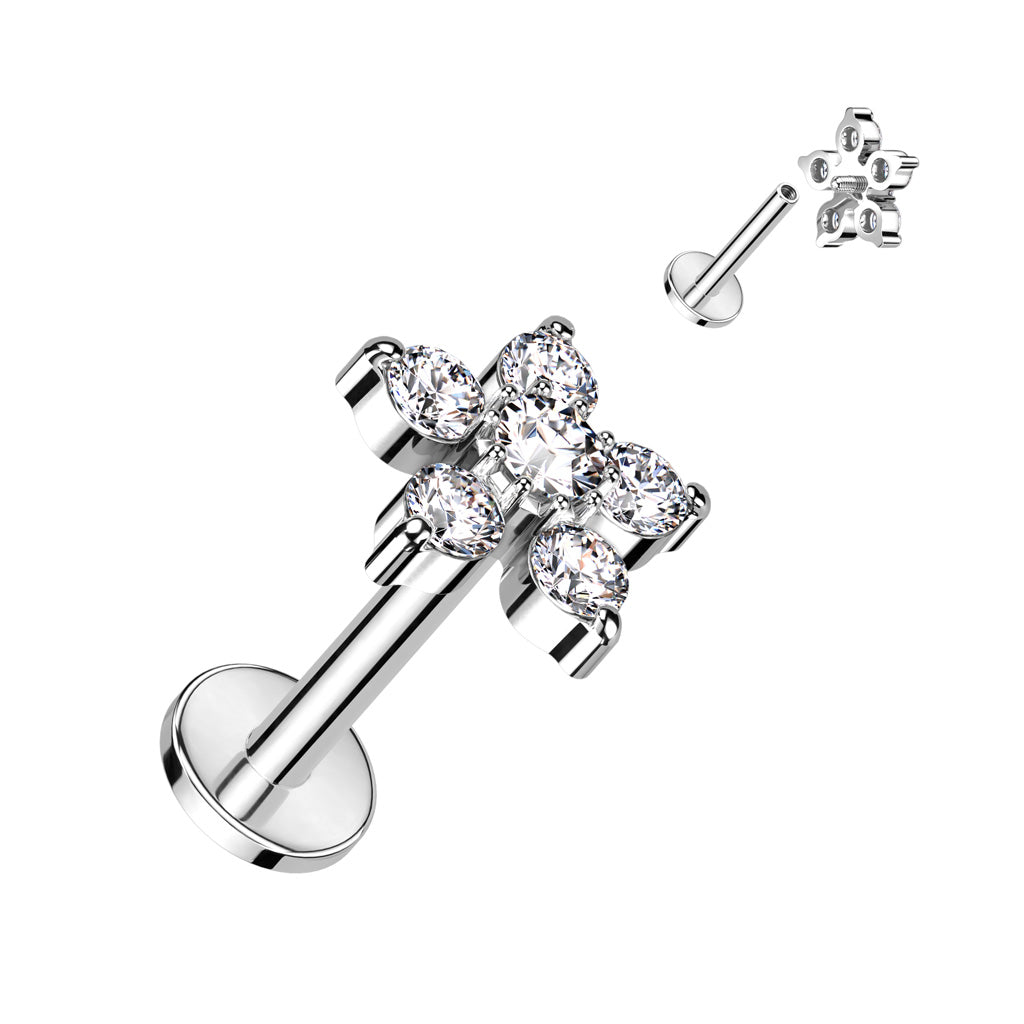 Claw-Set Flower Flat Back 16g