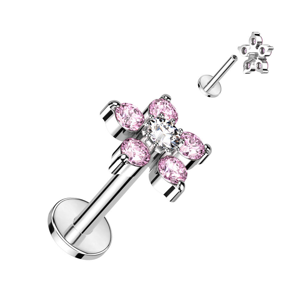 Claw-Set Flower Flat Back 16g