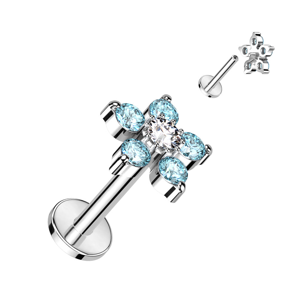 Claw-Set Flower Flat Back 16g