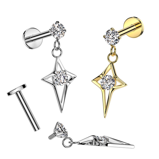 PREMIUM Claw-Set Crystal Sparkle Star Flat Back 16g