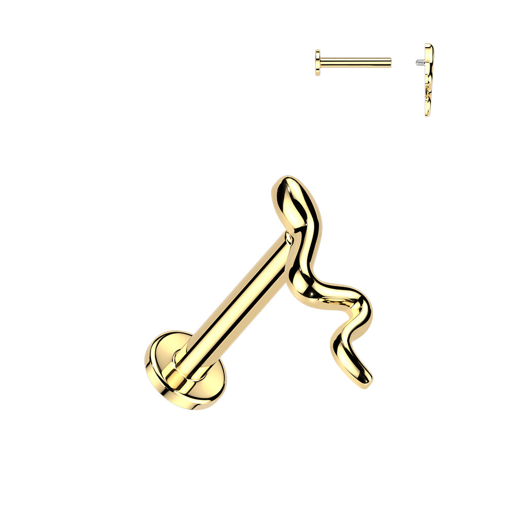 Serpent Line Flat Back 16g