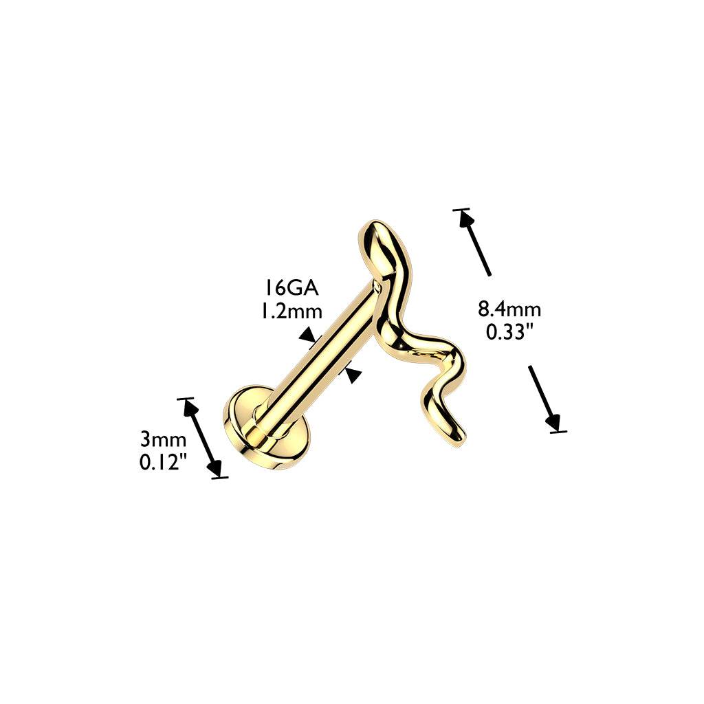 Serpent Line Flat Back 16g