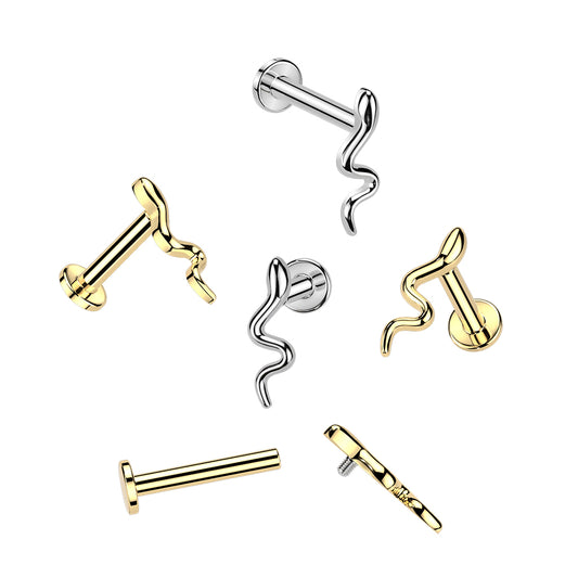 Serpent Line Flat Back 16g