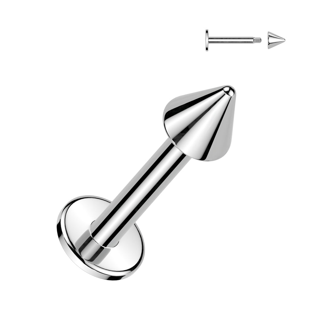 Surgical Steel Spiked Flat Back 18g - 14g