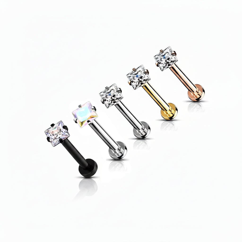 Premium Claw-Set Square Crystal Flatback 16g