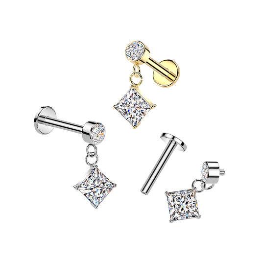Premium Princess Prism Dangle Flat Back 16g