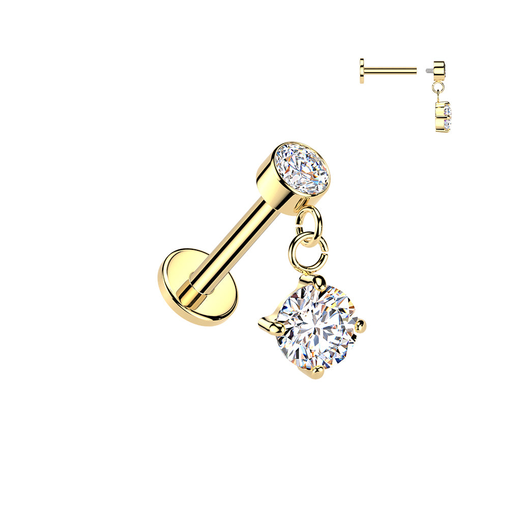 Premium Lunar Sparkle Dangle Flat Back 16g