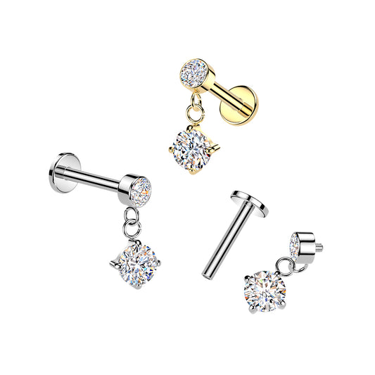 Premium Lunar Sparkle Dangle Flat Back 16g