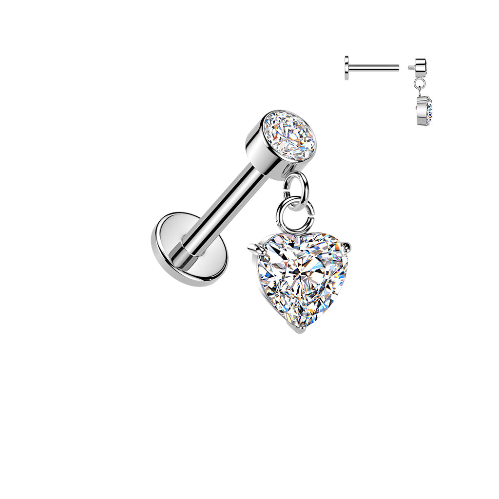 Premium Love Drop Dangle Flat Back 16g