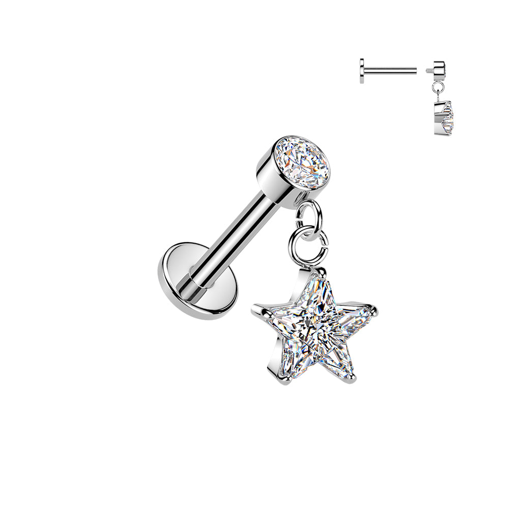 Premium Twinkle Star Dangle Flat Back 16g