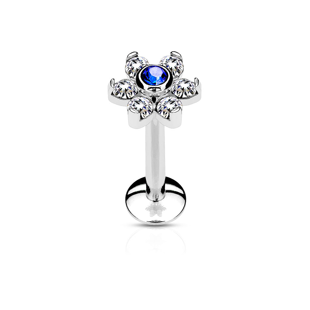 PREMIUM Two-Tone Flower Flat Back 16g