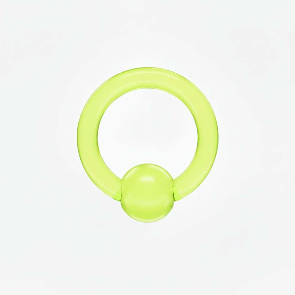 Lucite Captive Bead Ring