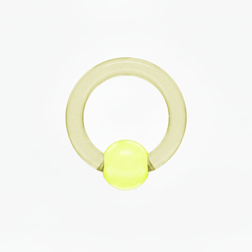 Lucite Captive Bead Ring