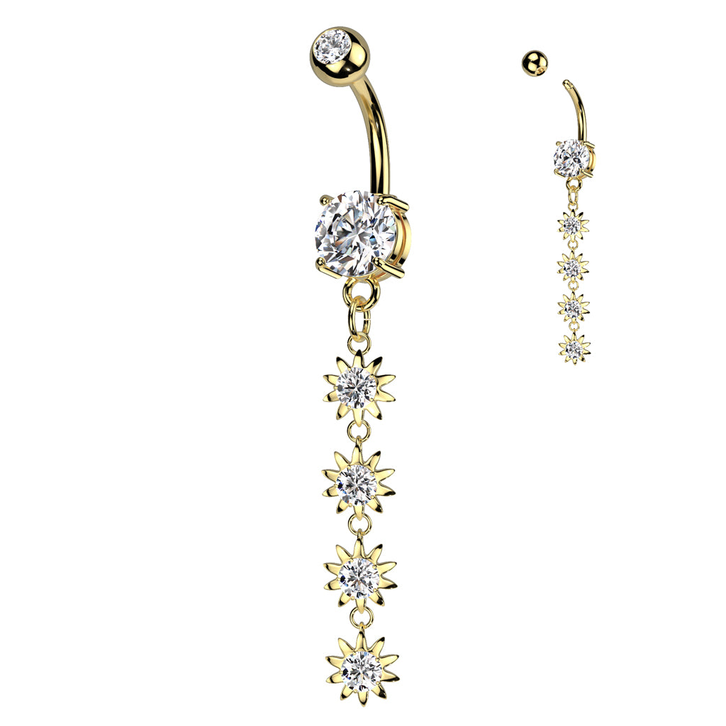 PREMIUM 4-Tier Sunshine Navel Dangle 14g