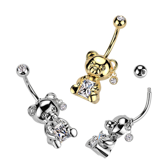 Bear Navel Dangle 14g