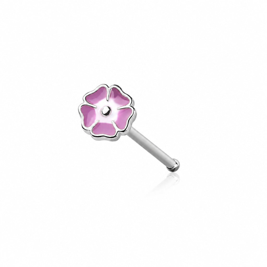 Premium Surgical Steel Cherry Blossom Nose Bone 20g