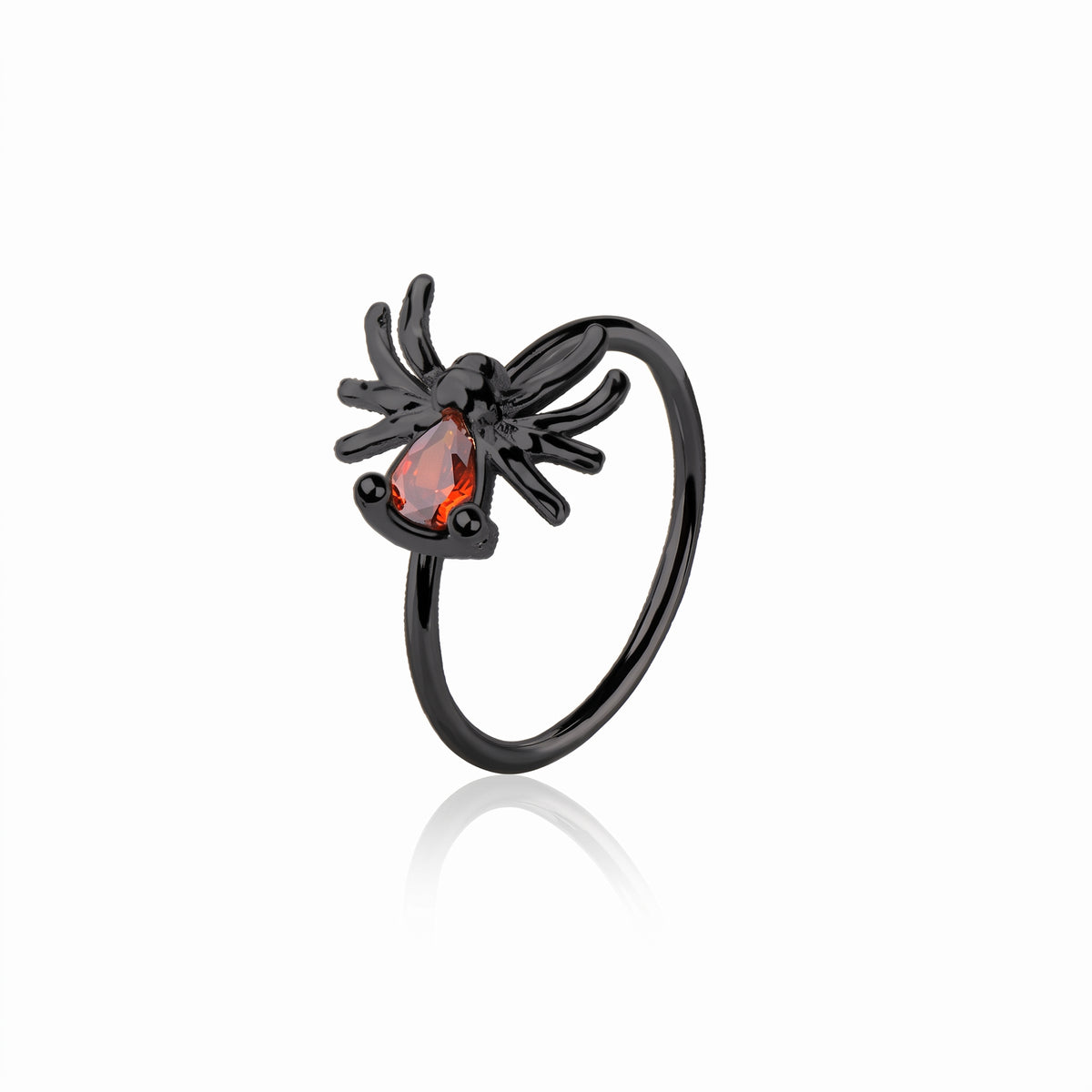 Claw-Set Crystal Spider Bendable Ring 20g