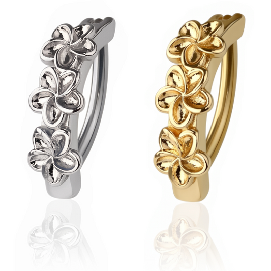 Triple Flower Belly Clicker 14g