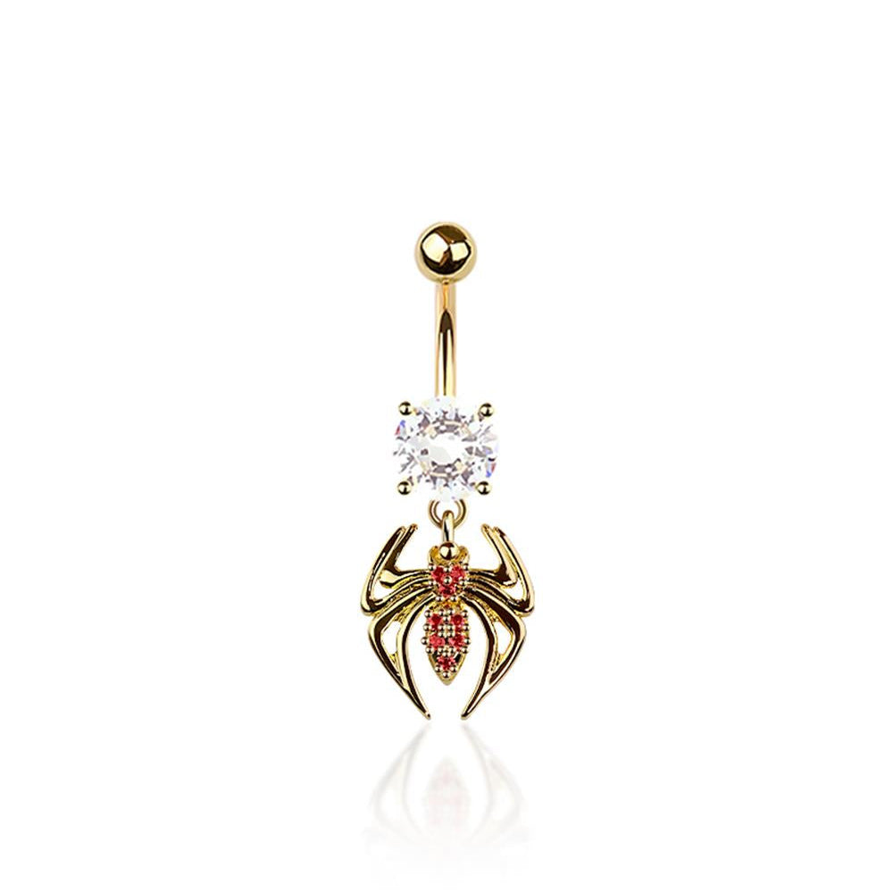 Midnight Web Navel Dangle 14g