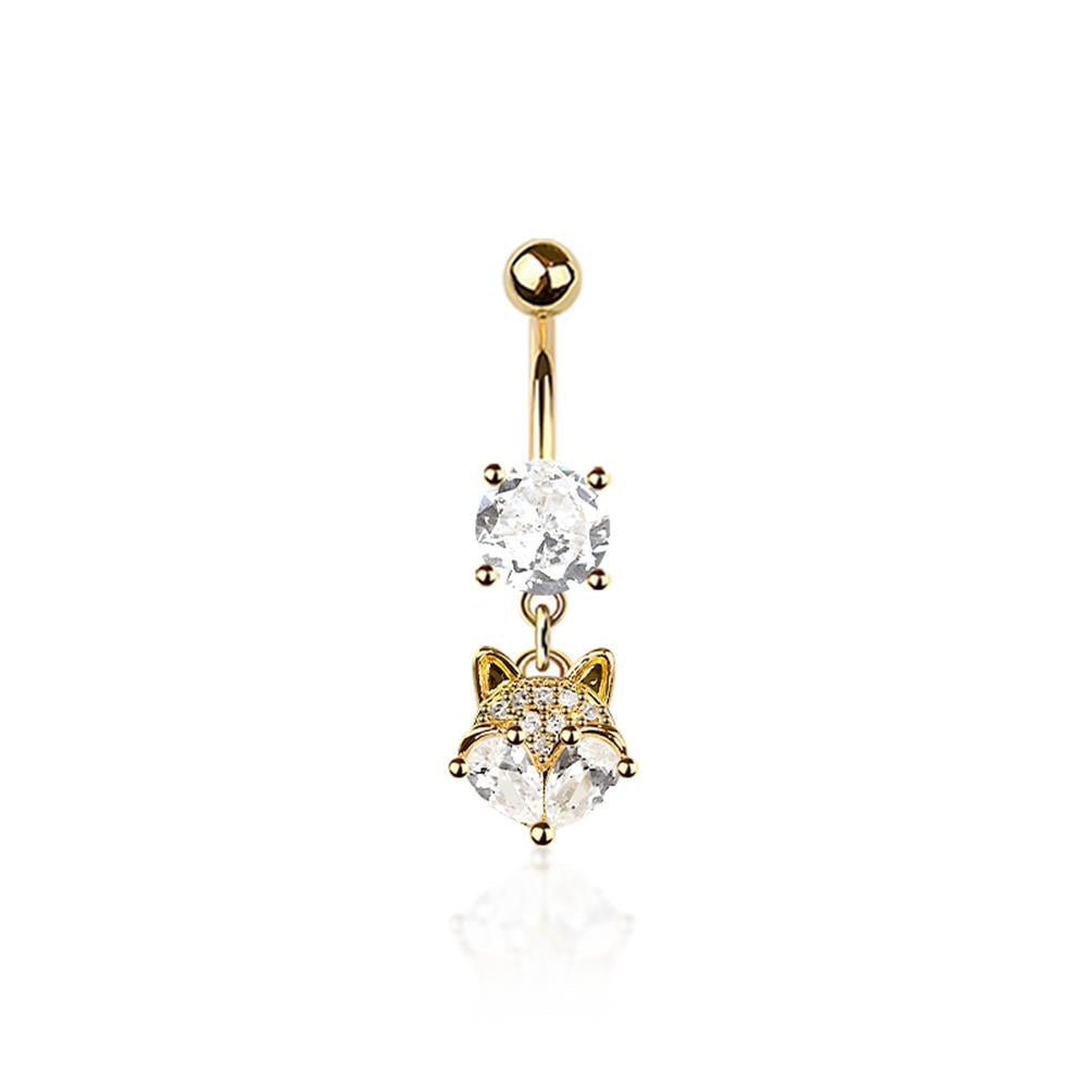 Mystic Fox Navel Dangle 14g