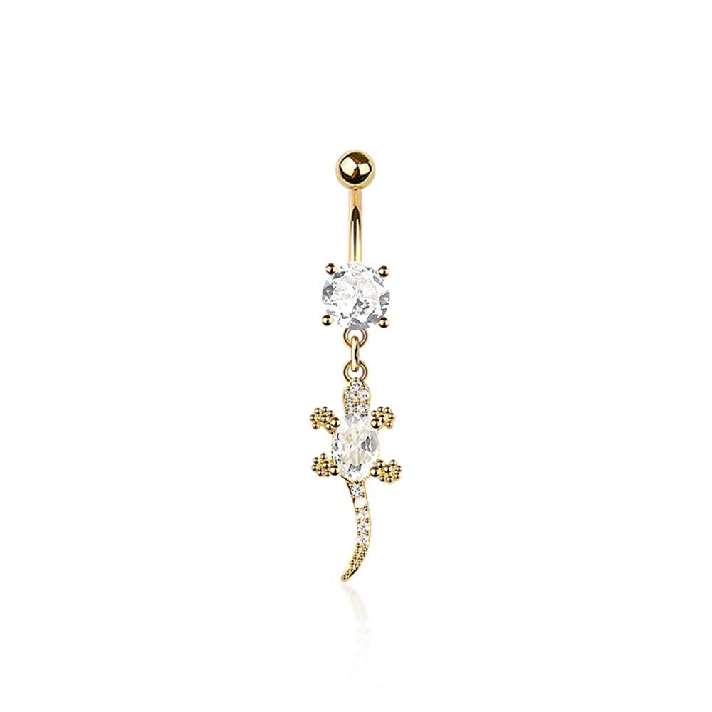Twinkle Lizard Navel Dangle 14g