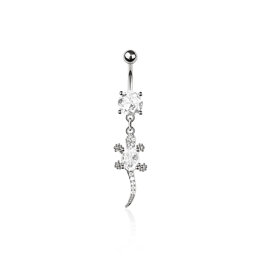 Twinkle Lizard Navel Dangle 14g
