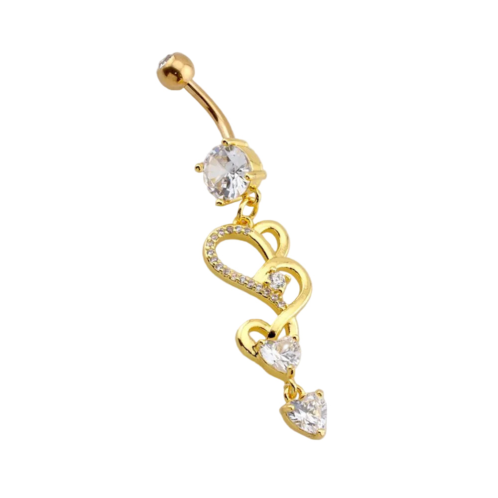 Heart Loop Navel Dangle Barbell 14g