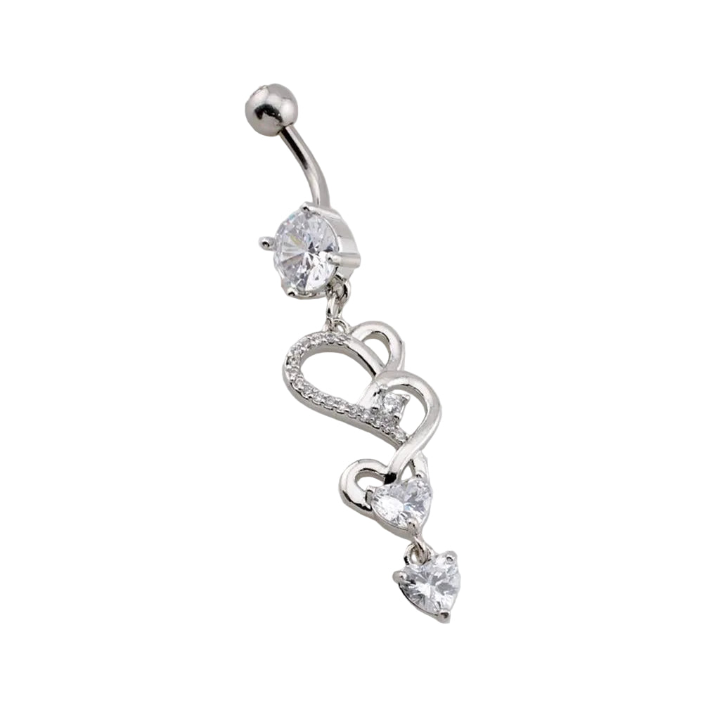 Heart Loop Navel Dangle Barbell 14g