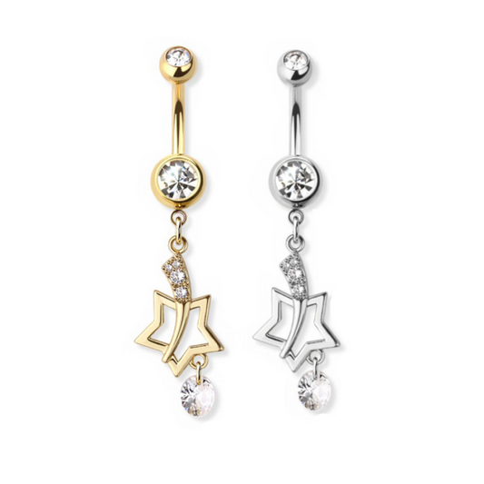 Celestial Comet Navel Dangle 14g