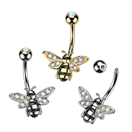 Bumblebee Navel Barbell 14g