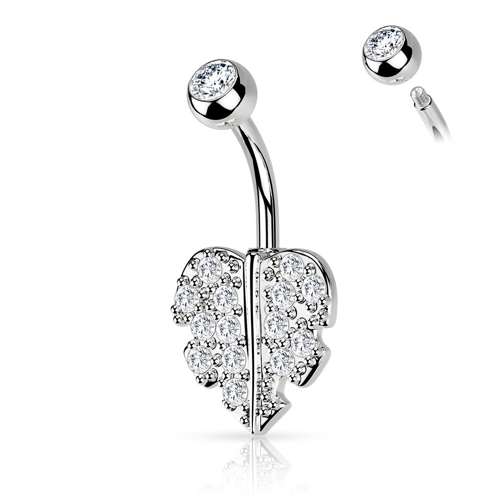 Ivy Leaf Belly Ring