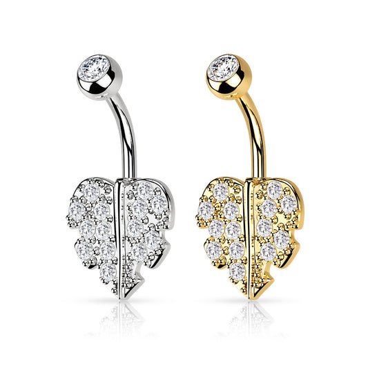 Ivy Leaf Belly Ring