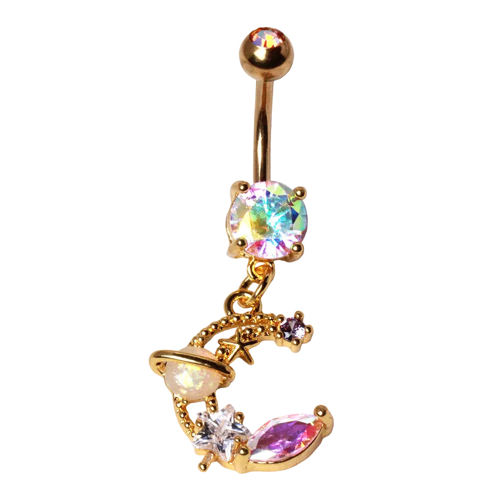 Celestial Iridescent Dream Navel Dangle 14g