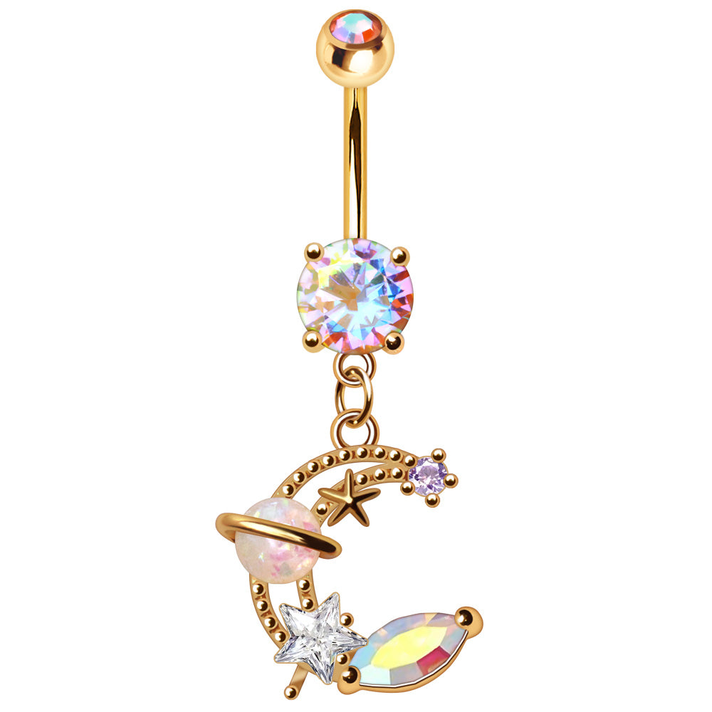 Celestial Iridescent Dream Navel Dangle 14g