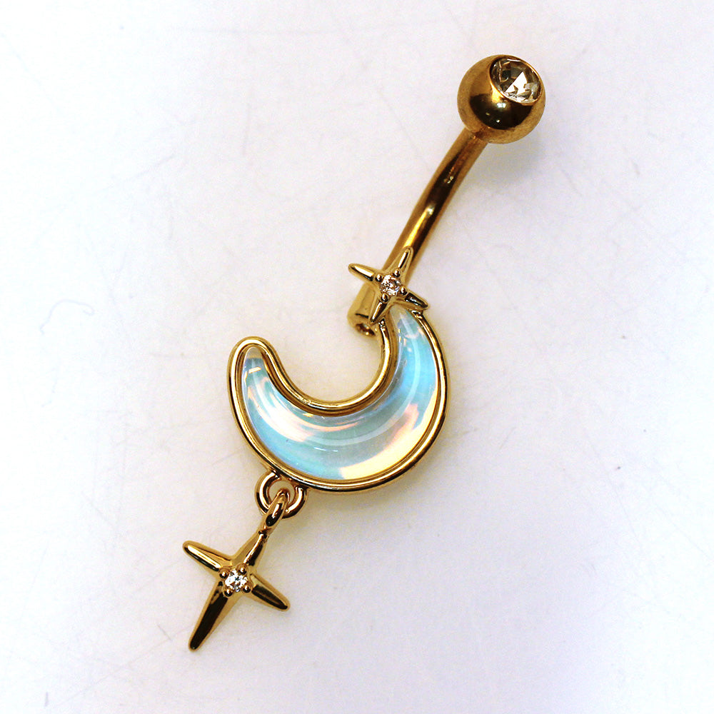 Lunar North Star Navel Dangle 14g