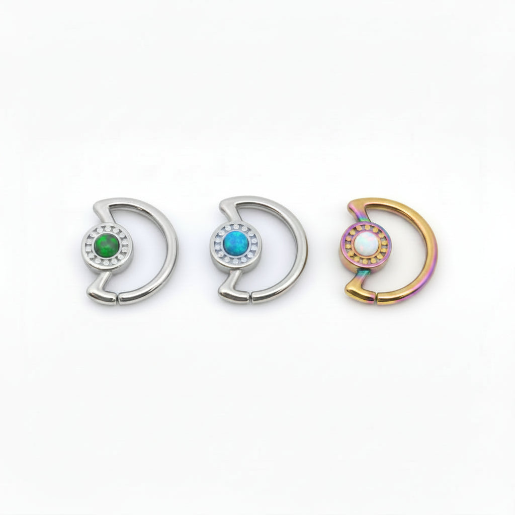 Opal Moon Bendable Ring 16g