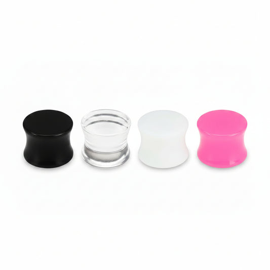 Lucite Double Flare Plugs 2g-1"