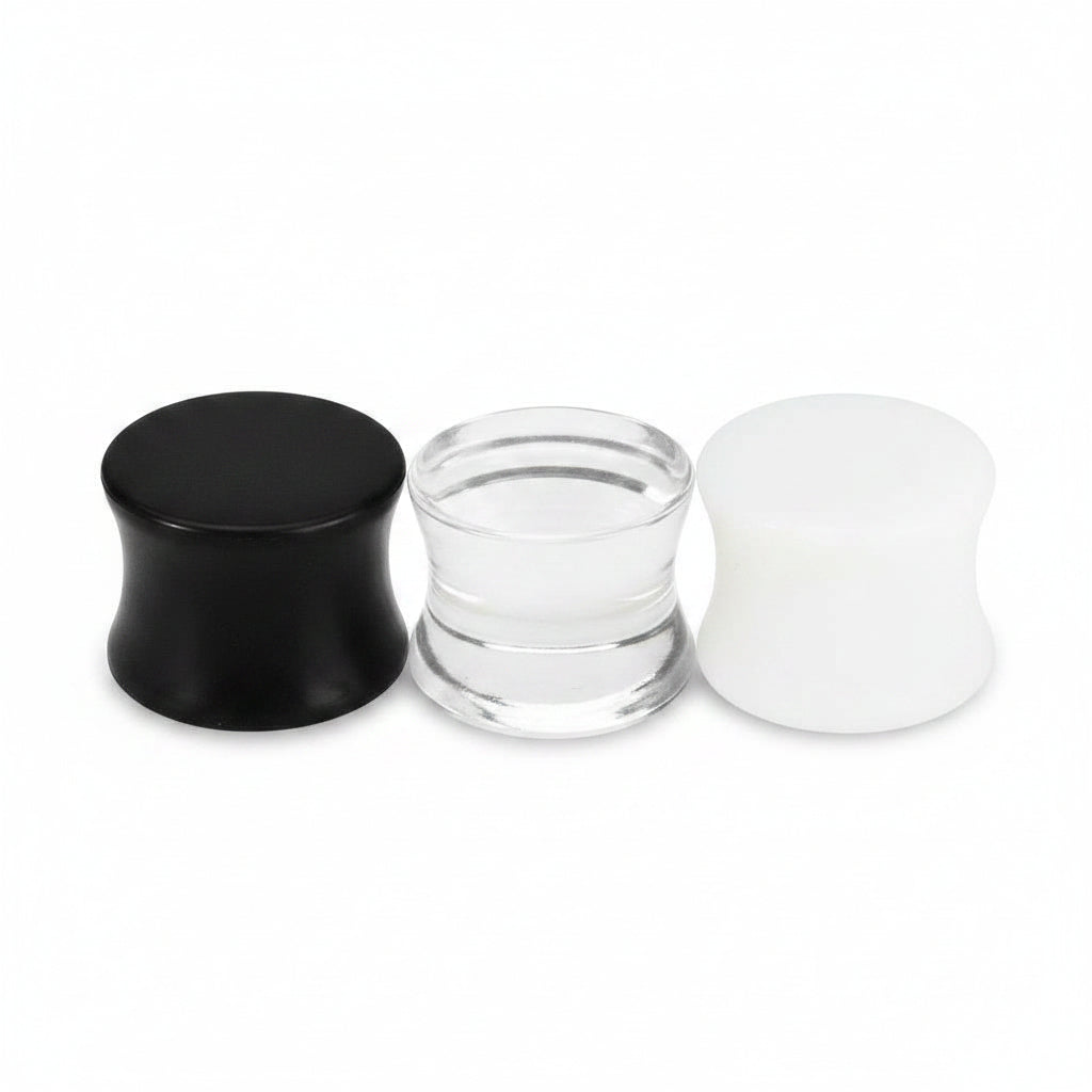 Double Flare Lucite Plugs 2g-1"