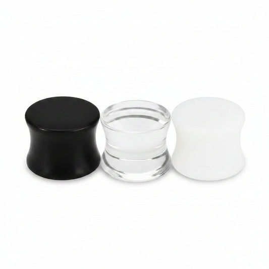 Double Flare Lucite Plugs 2g-1"