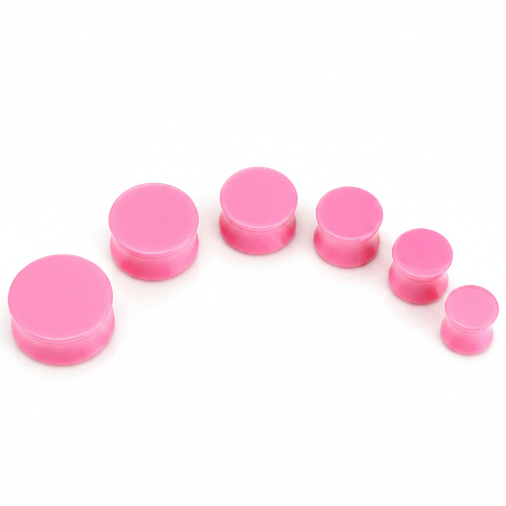 Lucite Double Flare Plugs 2g-1"