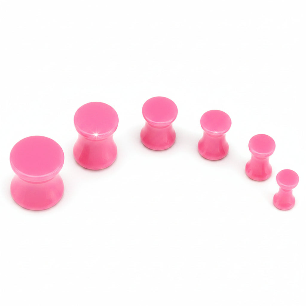 Lucite Double Flare Plugs 2g-1"