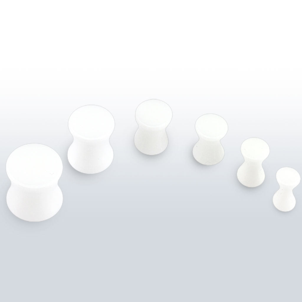 Double Flare Lucite Plugs 2g-1"