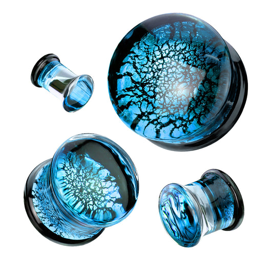 Arctic Glass Double Flare Plugs 2g - 1