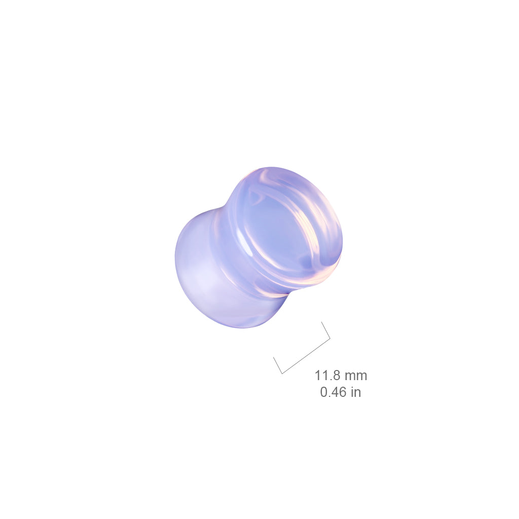 Purple Opalite Stone Plugs 2g - 1"