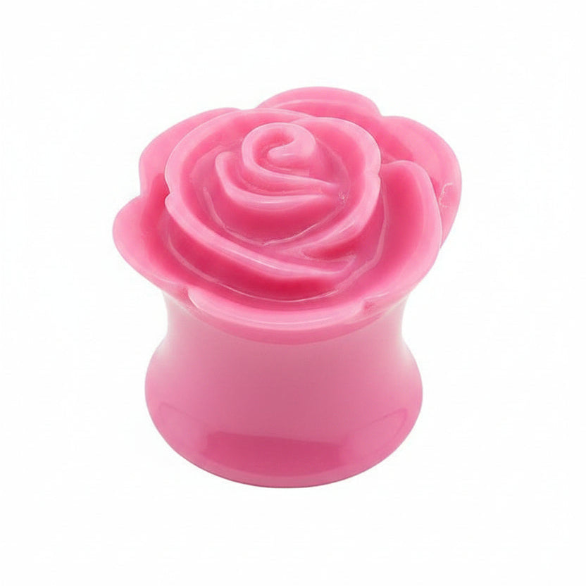 Lucite Rose Double Flare Plug 4g - 5/8"