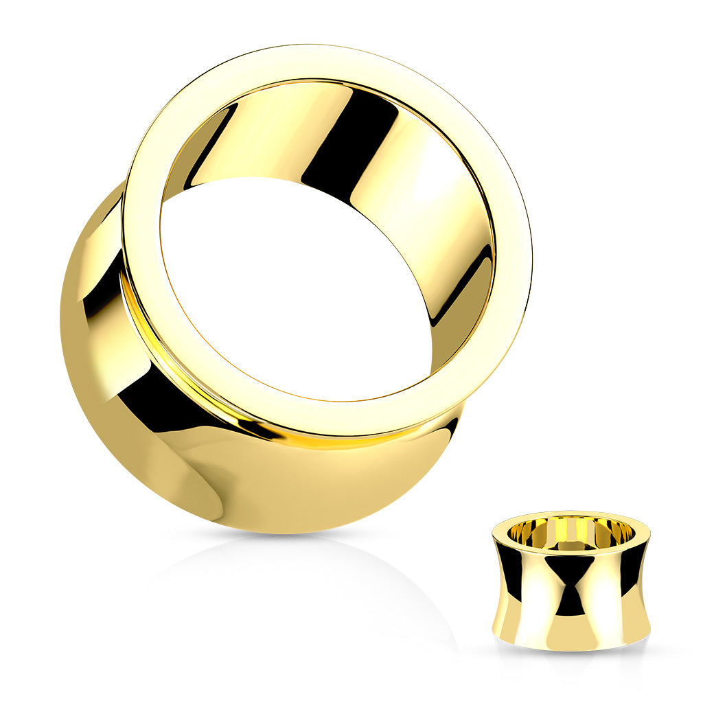 Surgical Steel Concave Double Flare Tunnels 2g - 3/4"