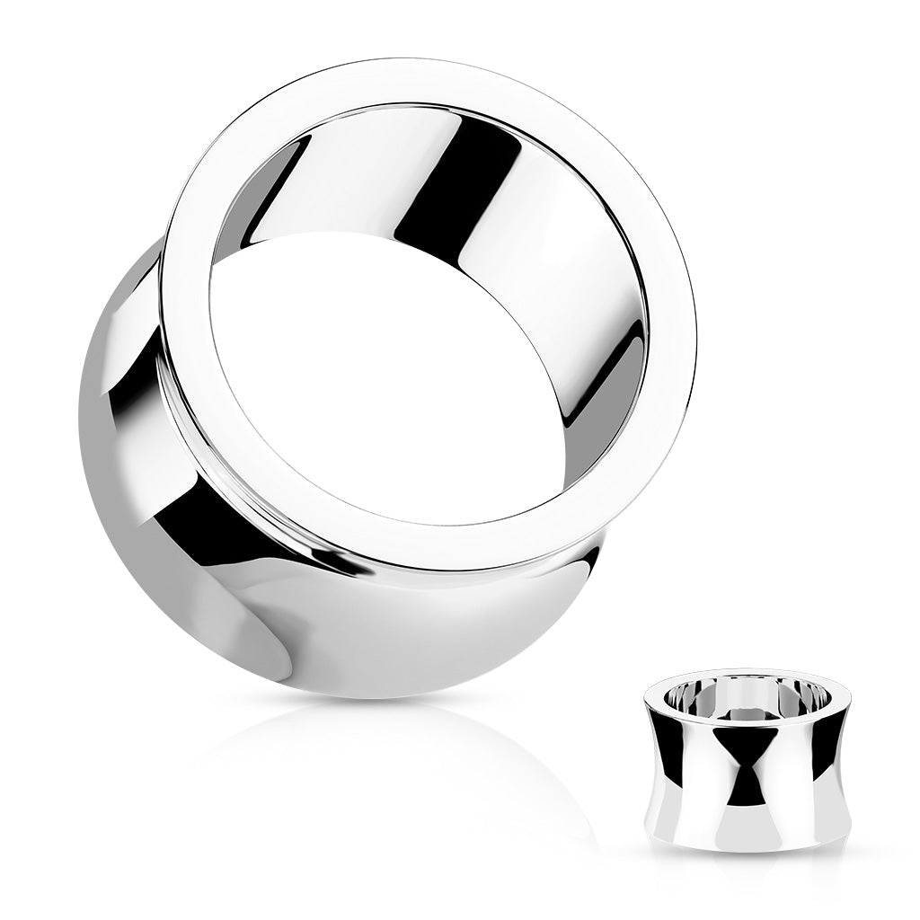 Surgical Steel Concave Double Flare Tunnels 2g - 3/4"