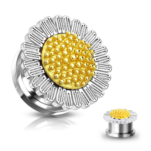 Daisy Dream Surgical Steel Plugs 2g - 5/8"