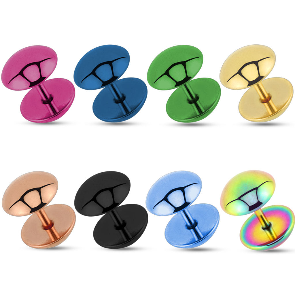 PVD Surgical Steel Convex Cheaters 16g