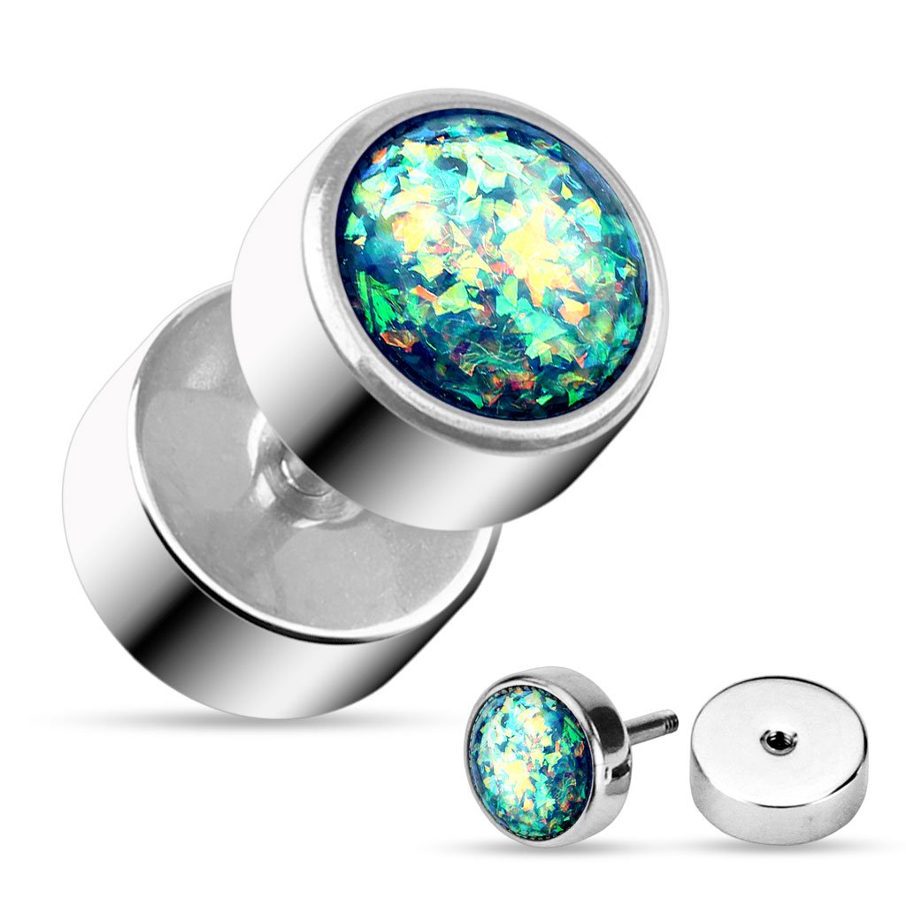 cheaters-fakers-earrings-gauged-ears-mens-womens-screw-on-surgical-steel-opal-dark-blue
